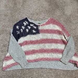 Free People Flag Sweatee